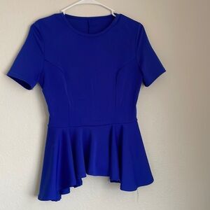 Stretchy short sleeve blouse